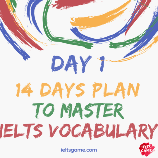 IELTS Vocabulary plan