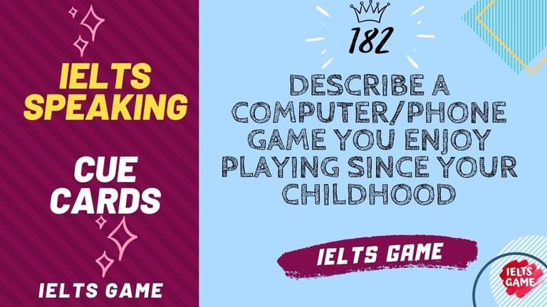 Describe a computer or phone game you enjoy playing since your childhood