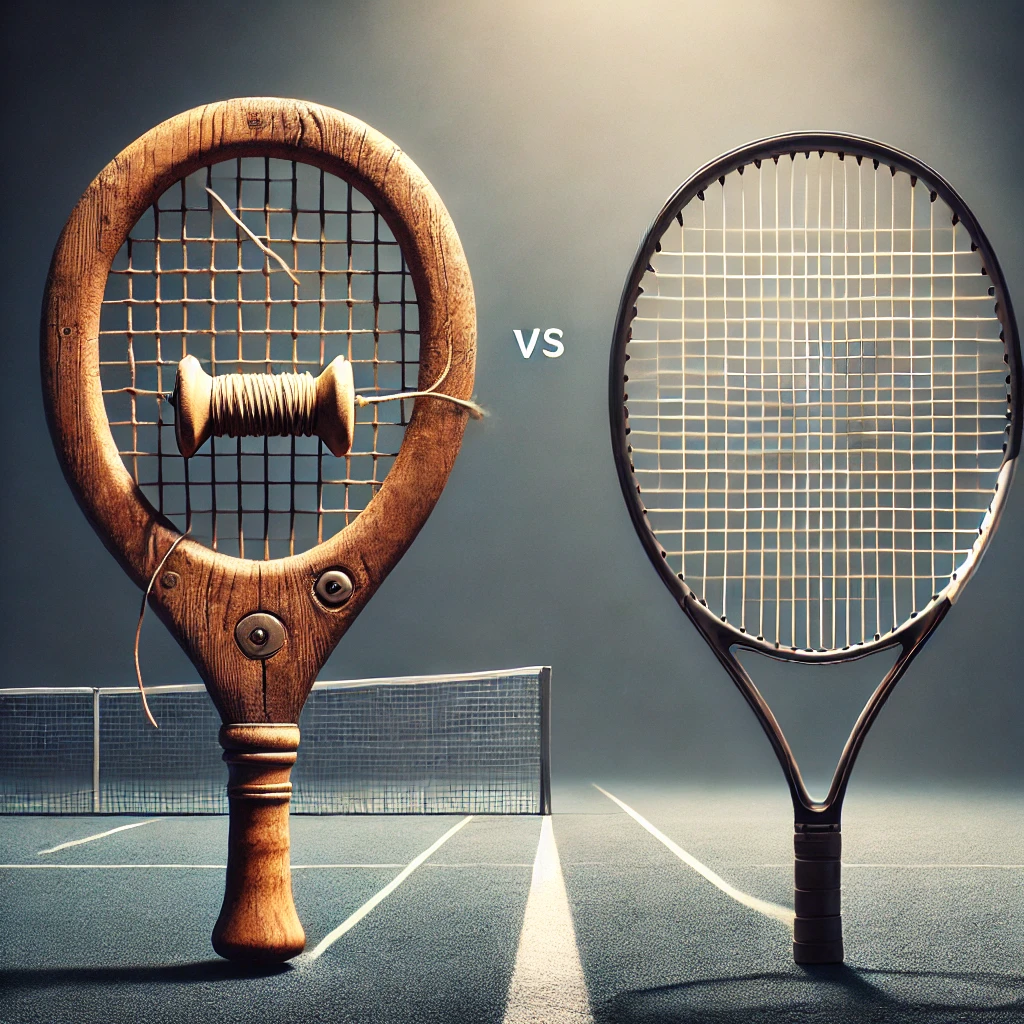 How tennis rackets have changed